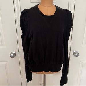 FREE PEOPLE puff sleeve sweatshirt in size M